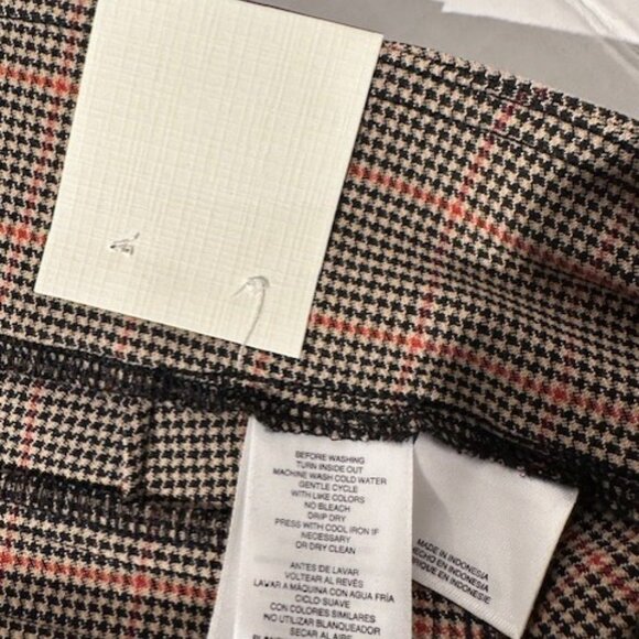 NWT Anne Klein Dressy Slim Ankle Houndstooth Pants Size L - Picture 5 of 12